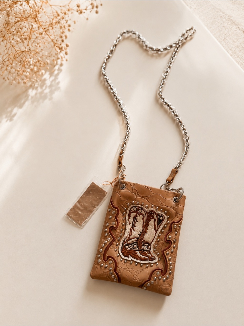 Western Embossed Crossbody Bag